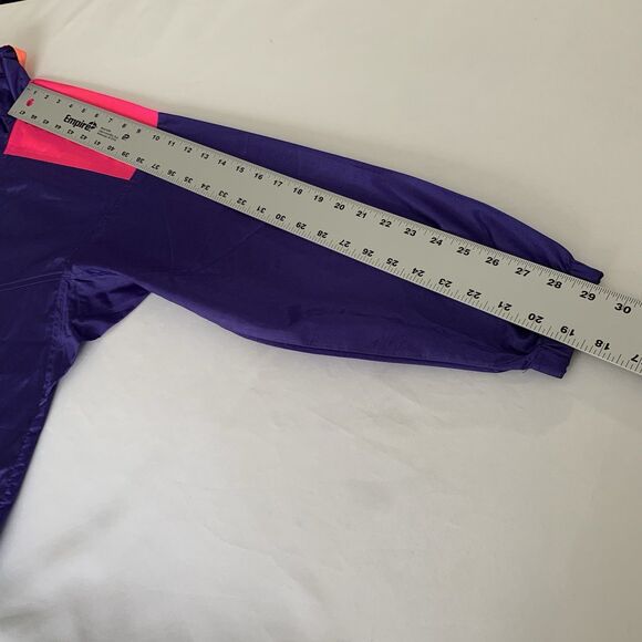 Columbia Windbreaker Pullover Womens M Purple Pink Colorblock Retro Vintage 90s - Picture 12 of 12
